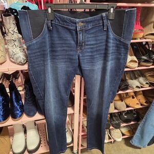 Isabel Maternity Skinny Jeans Women's 14 32R Dark Wash Stretch